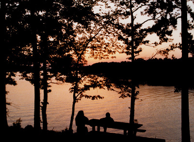 Denise and Misty, some lake in Arkansas